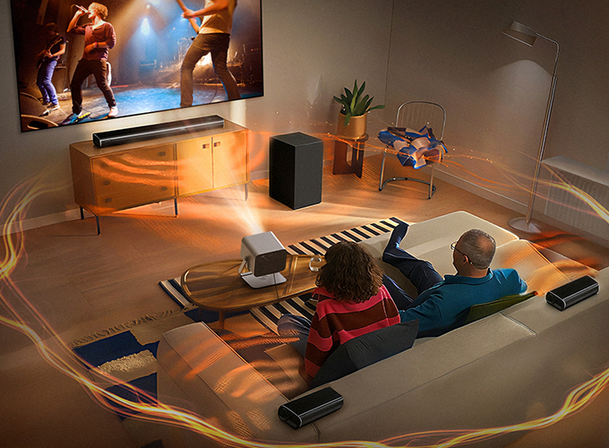 BYINTEK home and retail projector solutions for home cinema entertainment and consumer electronics markets