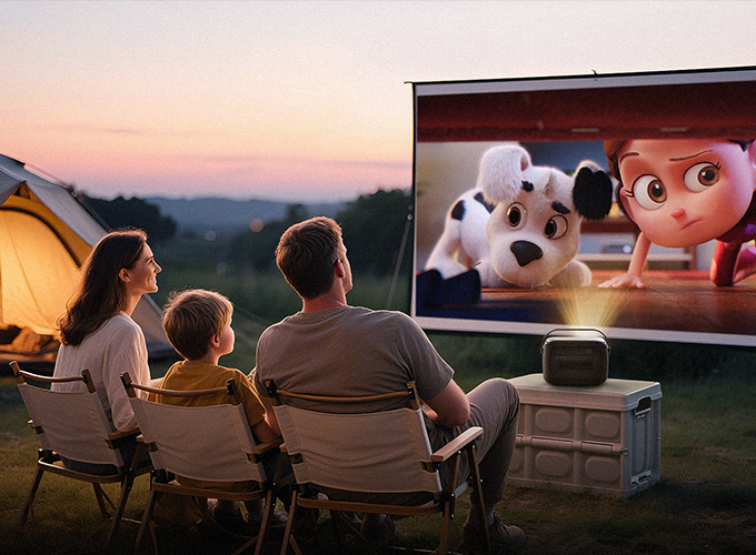 BYINTEK outdoor and portable projector solutions for mobile entertainment travel camping and flexible projection